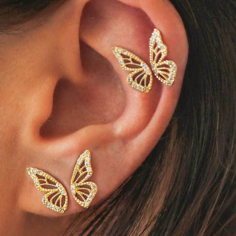Pendientes Mariposa Brillante