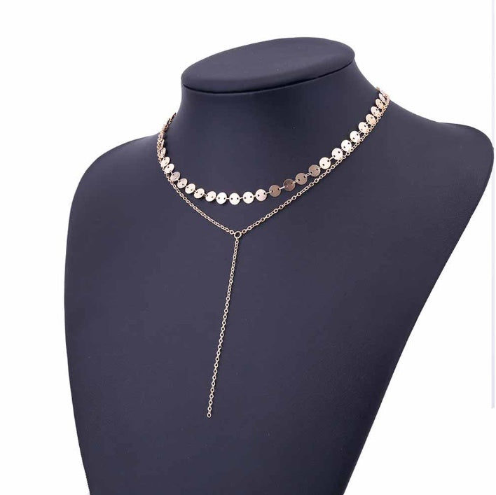 Colgante Lariat con Detalles Brillantes