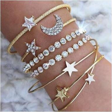 Set de Pulseras Luna & Estrella