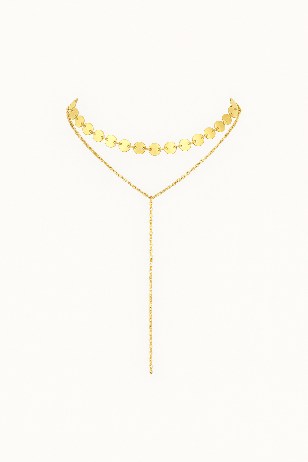 Colgante Lariat con Detalles Brillantes